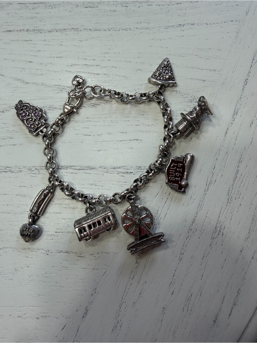 Silver Brighton Chicago Il Charm Bracelet